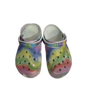 Crocs Classic Spray Dye Clogs Sz Male 6 Female 8